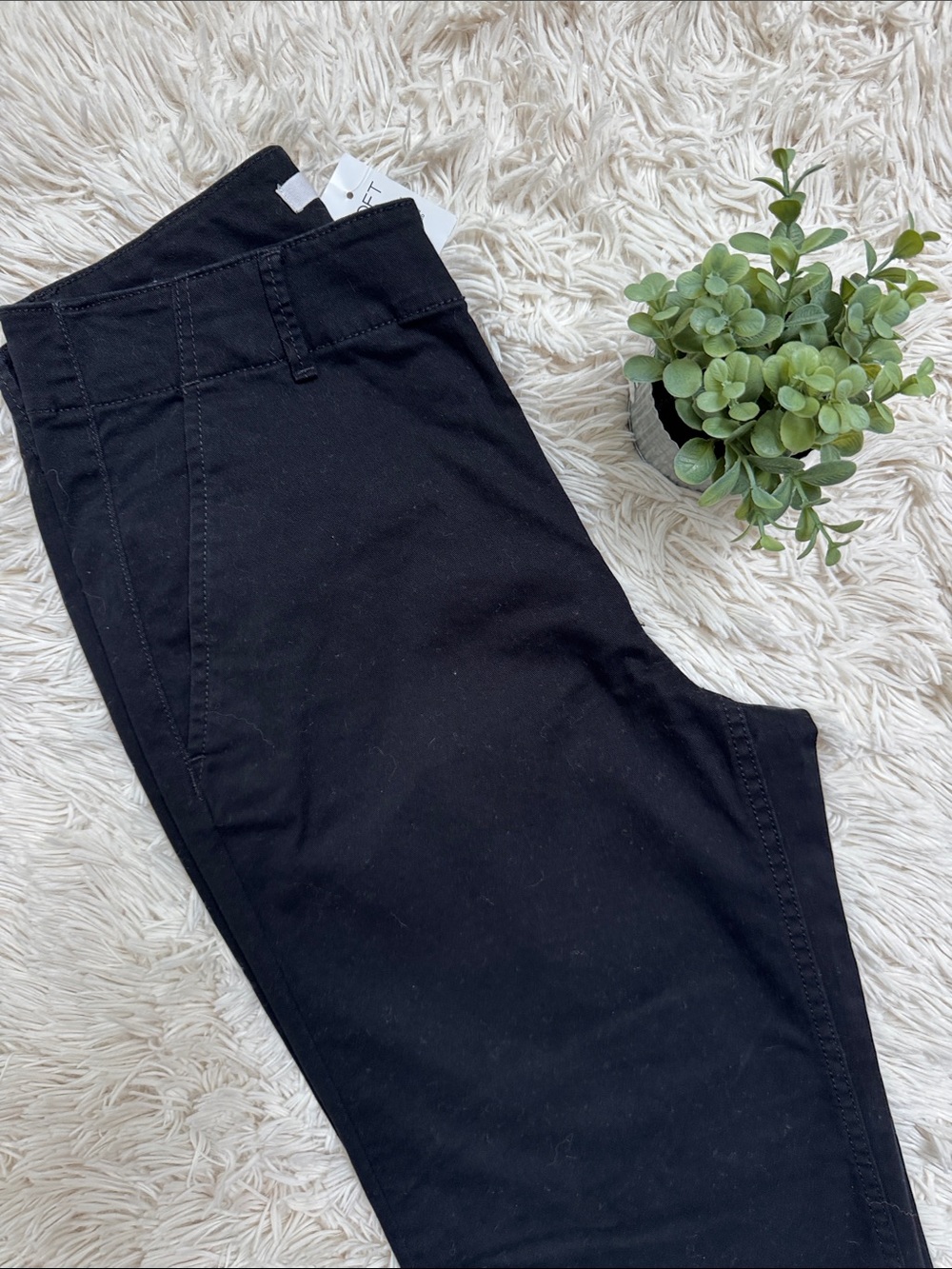 Loft The Perfect Straight Tailored Crop Pants 💗 Black - Picture 9 of 12